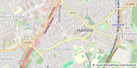 Map of Hatfield
