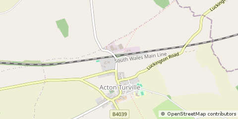 Map of Badminton, Avon