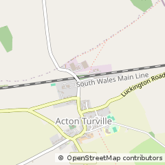 Map of Badminton, Avon