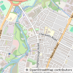 Map of Leicester, Leicestershire