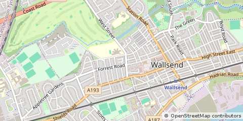 Map of Wallsend