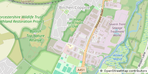 Map of Kidderminster, Worcs