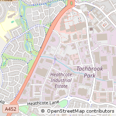 Map of Warwick, Warwickshire