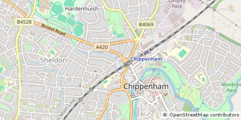 Map of Chippenham, Oxfordshire