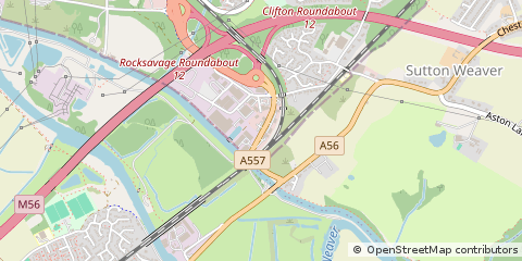 Map of Runcorn, Cheshire