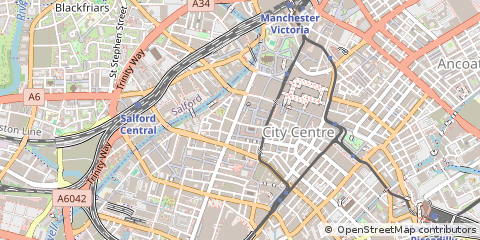 Map of Manchester