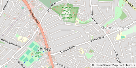 Map of Solihull