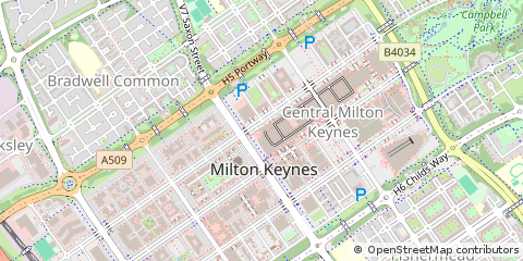 Map of Milton Keynes