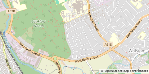 Map of Rotherham