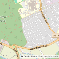 Map of Rotherham