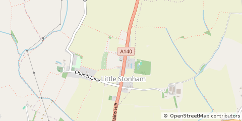Map of Stowmarket, Suffolk