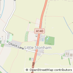 Map of Stowmarket, Suffolk
