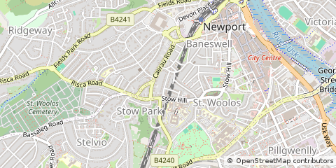 Map of Newport, Gwent