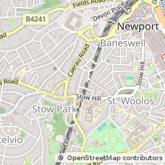 Map of Newport, Gwent