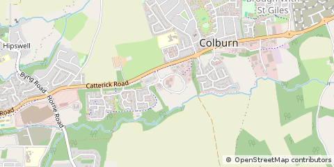 Map of Catterick Garrison, North Yorkshire