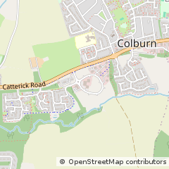 Map of Catterick Garrison, North Yorkshire