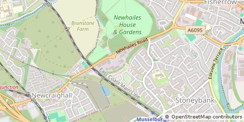 Map of Musselburgh, East Lothian