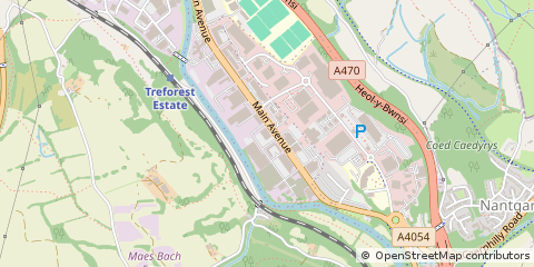 Map of Leeds, Treforest