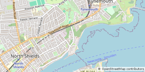 Map of Tyne & Wear, Tyne and Wear
