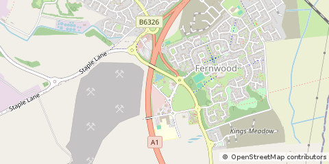 Map of Newark, Nottinghamshire