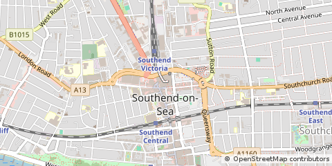 Map of Southend-on-SEA, Essex