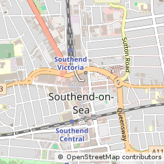 Map of Southend-on-SEA, Essex
