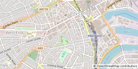 Map of Aberdeen