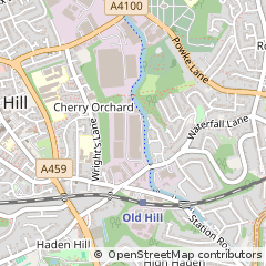Map of Cradley Heath, West Midlands
