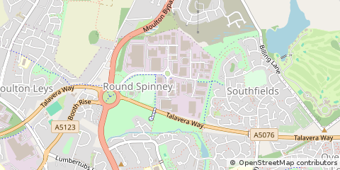 Map of Northampton, Northamptonshire