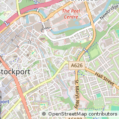 Map of Stockport, Cheshire