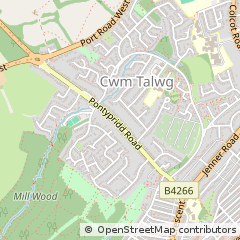 Map of Barry, Vale of Glamorgan
