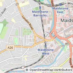 Map of Maidstone, Kent