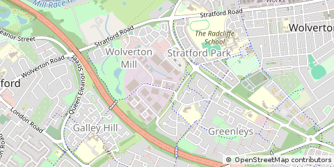 Map of Milton Keynes, Buckinghamshire
