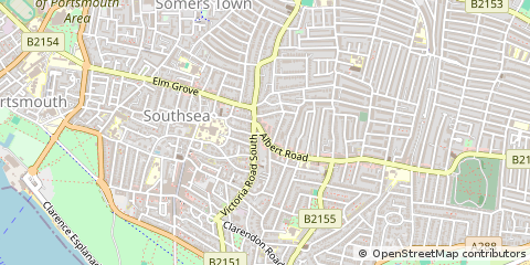 Map of Southsea, Hampshire