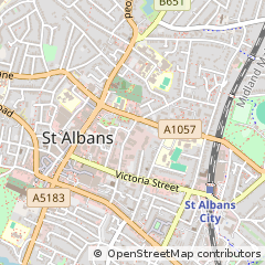 Map of ST. Albans, Hertfordshire