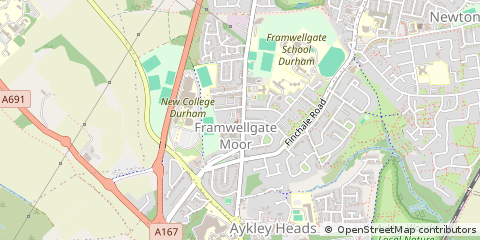 Map of Durham