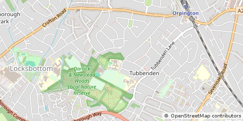 Map of Orpington, Kent