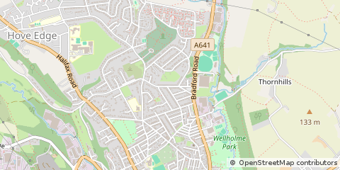 Map of West Yorkshire