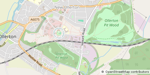 Map of Ollerton, Nottinghamshire