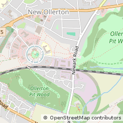 Map of Ollerton, Nottinghamshire