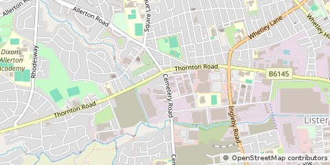 Map of Bradford, West Yorkshire