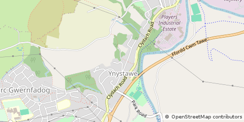 Map of Swansea, West Glamorgan