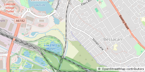 Map of Doncaster, South Yorkshire