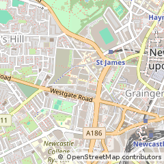 Map of Newcastle Upon Tyne