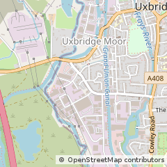 Map of Uxbridge, Middlesex
