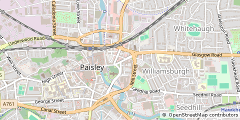 Map of Paisley