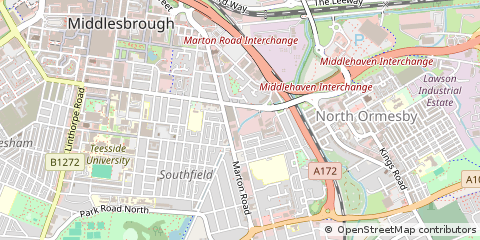 Map of Middlesbrough