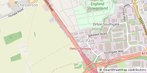 Map of Peterborough