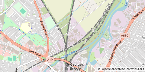 Map of Doncaster, South Yorkshire
