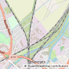 Map of Doncaster, South Yorkshire